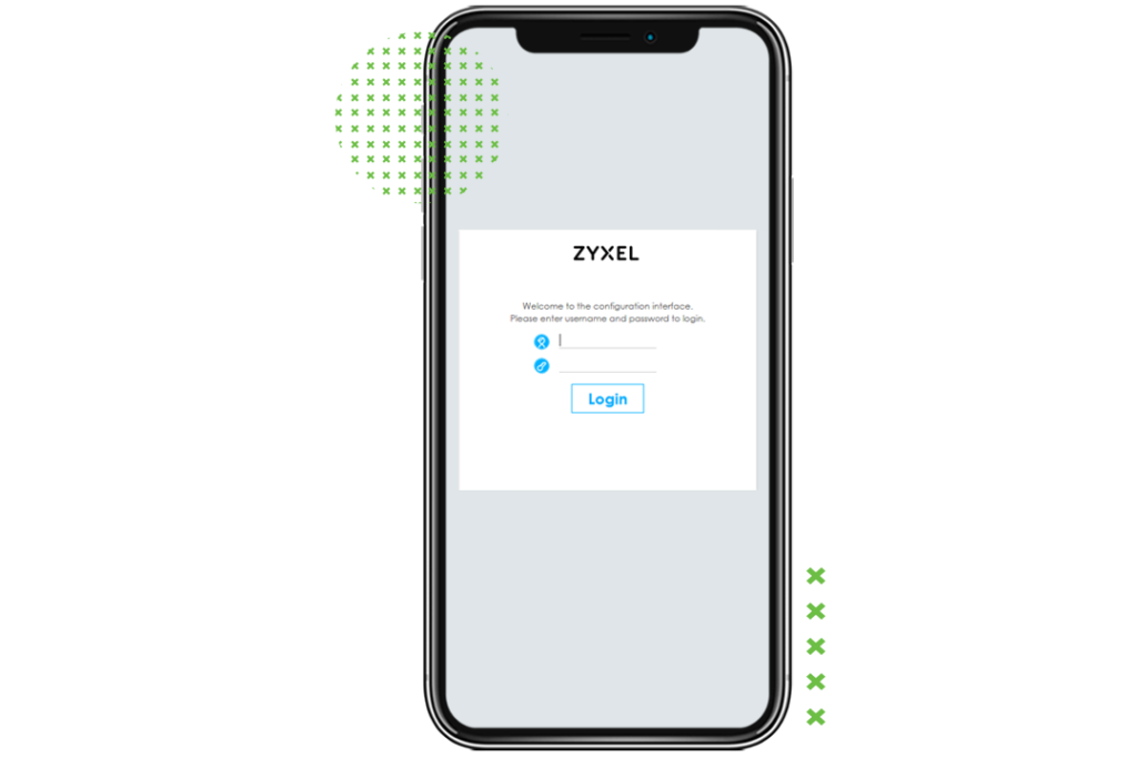 Zyxel Account Login via the app